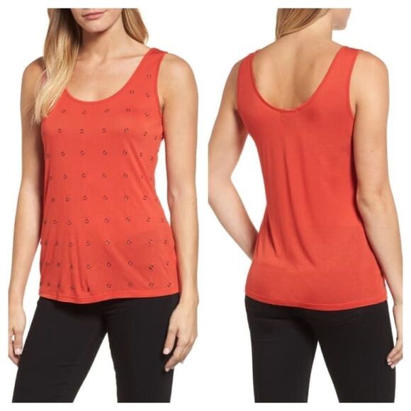 Kenneth Cole New York Rings Tank TopSize Large - Picture 1 of 8